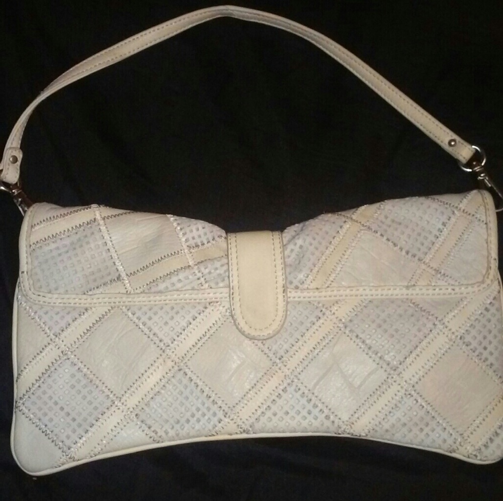 B.Makowsky Patchwork Leather Hobo - image 6